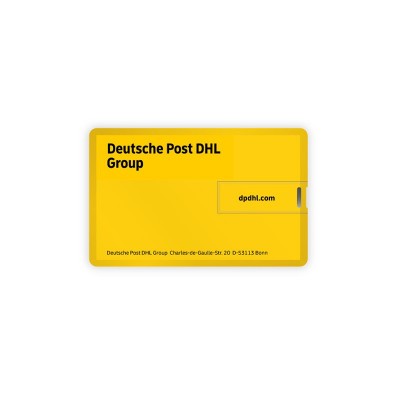 로고가 있는 맞춤형 USB 드라이브 | DHL 익스프레스 배송